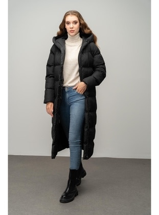 Black - Puffer Jackets - Olcay