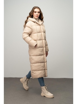 Stone Color - Puffer Jackets - Olcay