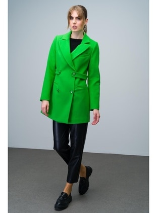 Light Green - Coat - Olcay