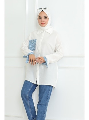 Baby Blue - Blouses - Bestenur