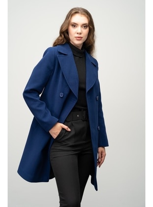 Saxe Blue - Men's collar - Coat - Olcay