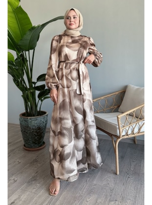 Khaki - Modest Dress - InStyle