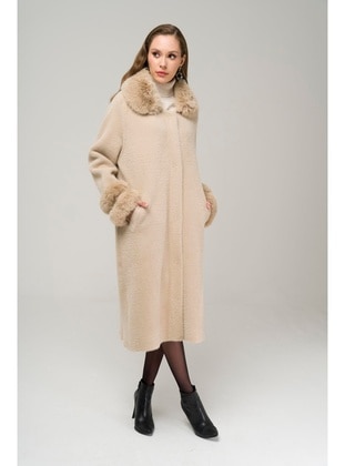 Cream - Cuban Collar - Coat - Olcay