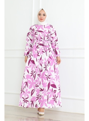 Lilac - Modest Dress - Bestenur