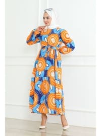 Orange - Modest Dress