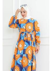 Orange - Modest Dress