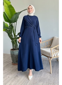 Navy Blue - Modest Dress