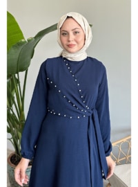 Navy Blue - Modest Dress