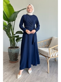 Navy Blue - Modest Dress