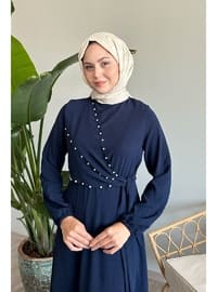 Navy Blue - Modest Dress