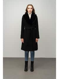 Black - Men's collar - Coat