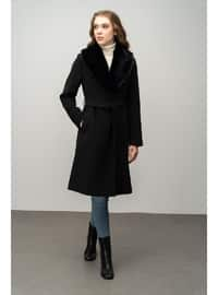 Black - Men's collar - Coat