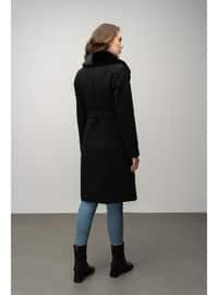 Black - Men's collar - Coat