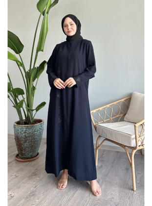 Navy Blue - Abaya - InStyle