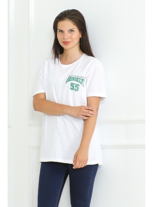 White - T-Shirt - Bestenur