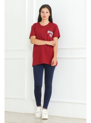 Burgundy - T-Shirt - Bestenur