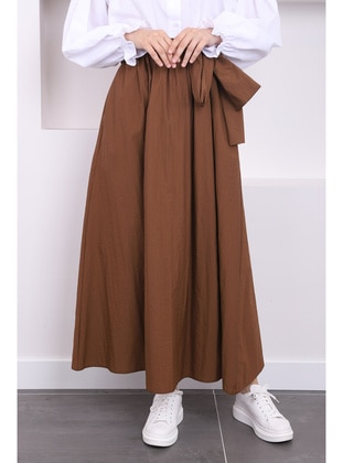 Brown - Skirt - İmaj Butik