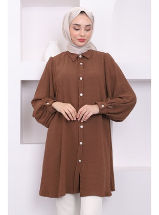 Brown - Tunic - İmaj Butik