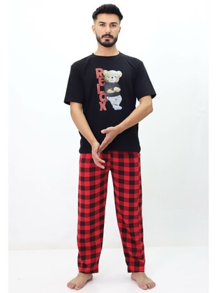 Black - Men`s Pyjama Sets - Tampap