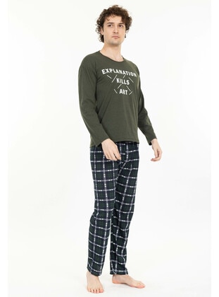 Khaki - Men`s Pyjama Sets - Tampap