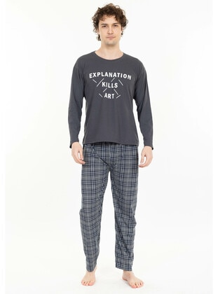 Anthracite - Men`s Pyjama Sets - Tampap