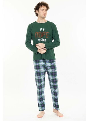 Dark Green - Men`s Pyjama Sets - Tampap