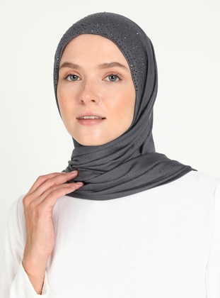 Dark Gray - Instant Scarf - Ecardin