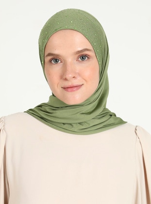 Green - Instant Scarf - Ecardin