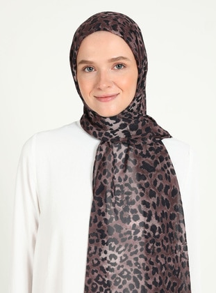 Brown - Instant Scarf - Ecardin