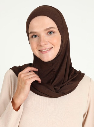 Light Coffe Brown - Instant Scarf - Ecardin