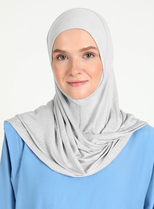 Light Gray - Instant Scarf - Ecardin