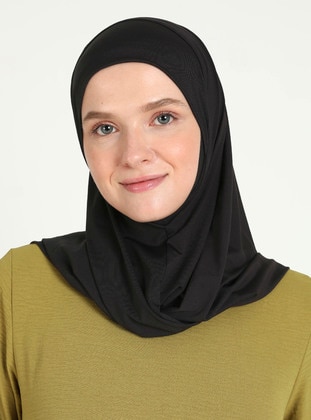 Black - Instant Scarf - Ecardin