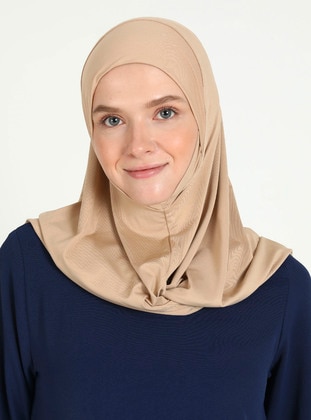 Beige - Instant Scarf - Ecardin