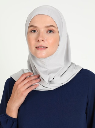 Light Gray - Instant Scarf - Ecardin