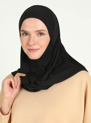 Black - Instant Scarf - Ecardin