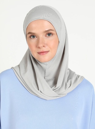 Light Gray - Instant Scarf - Ecardin