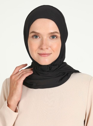 Black - Instant Scarf - Ecardin