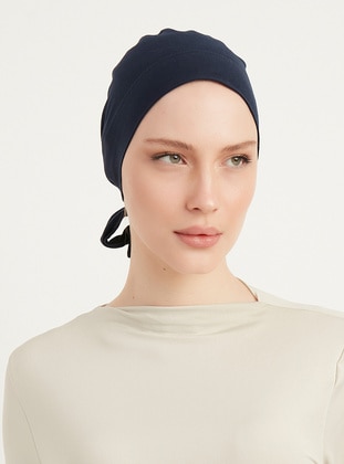 Simple - Navy Blue - Bonnet - ŞALESS