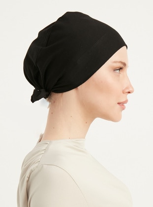 Black - Simple - Bonnet - ŞALESS