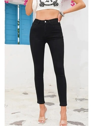 Black - Pants - Bestenur