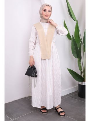 Mink - Unlined - Modest Dress - İmaj Butik