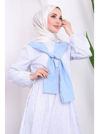 Baby Blue - Unlined - Modest Dress