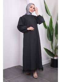 Black - Fully Lined - Modest Dress