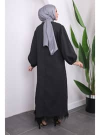 Black - Fully Lined - Modest Dress