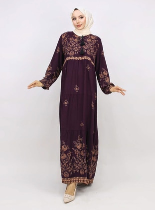 Maroon - Modest Dress - ZENANE