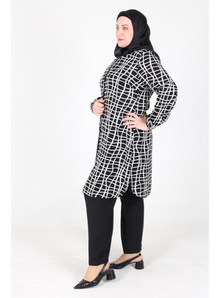 White - Plus Size Tunic - GELİNCE