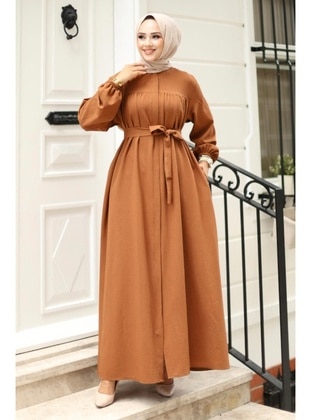 Brown - Abaya - Misskayle