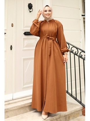 Brown - Abaya - Misskayle