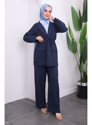 Navy Blue - Unlined - Suit - İmaj Butik