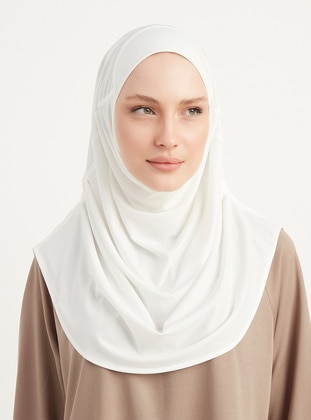 White - Instant Scarf - ŞALESS